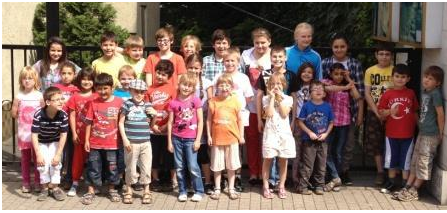 Foto von Patenkindern mit Paten